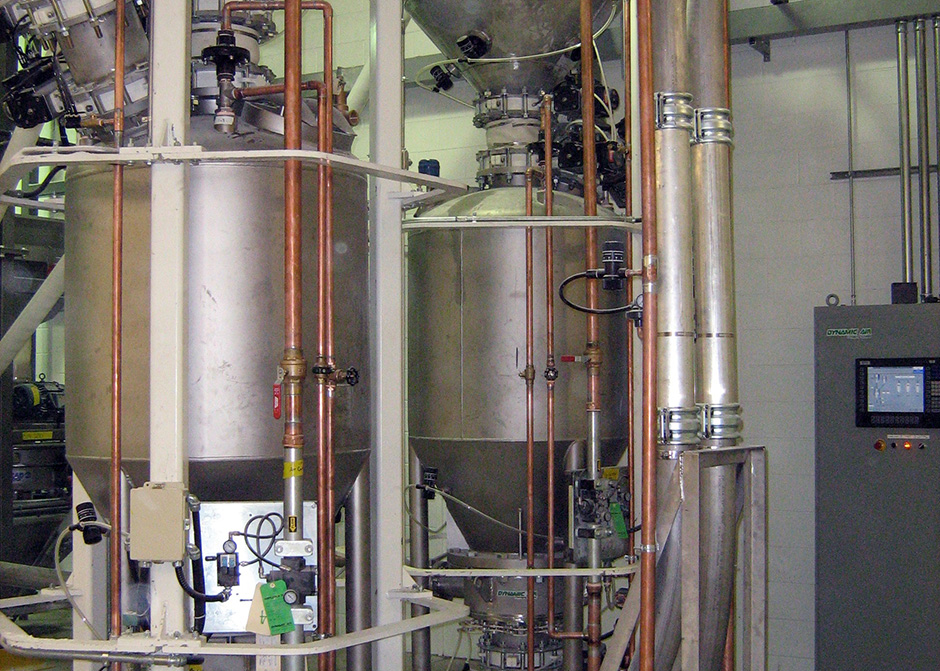 Weighing and batching, Blendcon blender blending and pneumatic conveying of sorbitol